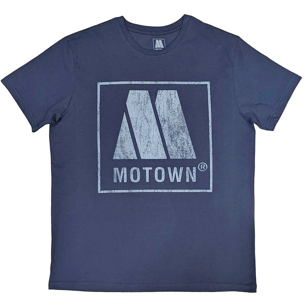 Motown Records - Vintage Logo Heren Tshirt - Blauw